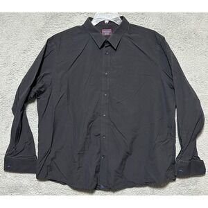 Untuckit Mens Button Up Shirt 3XL Long Sleeve Minimalist Monkey Ball Knot Button